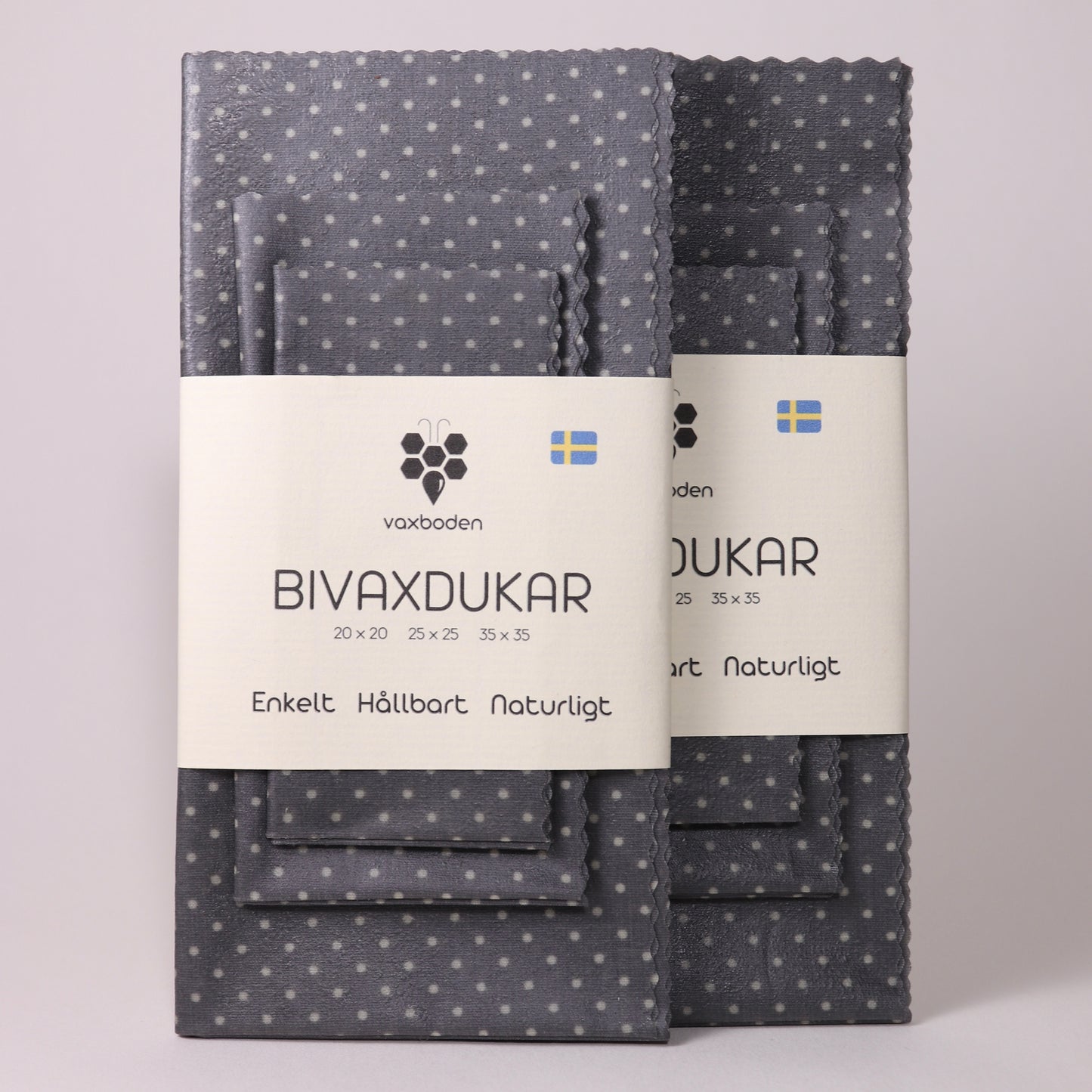 prickig grå bivaxdukar köpa, framifrån två stycken