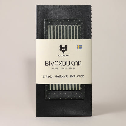 mix mörkgrön bivaxdukar köpa, framifrån